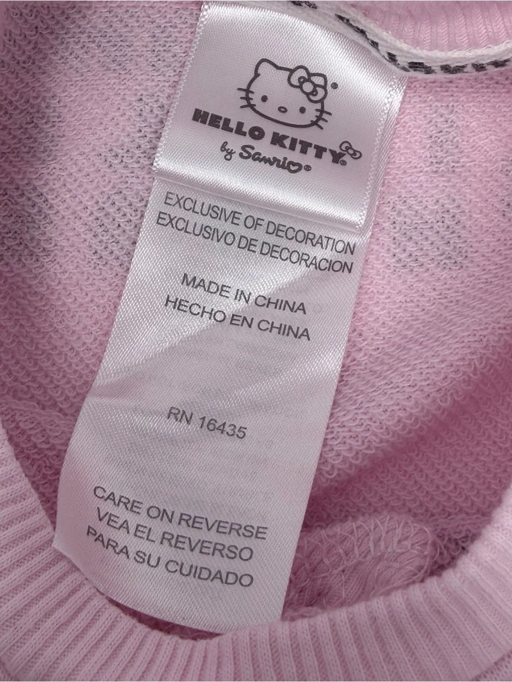 Enjoy the little things Hello Kitty Girls' Pink Graphic Sweatshirt size 5/6